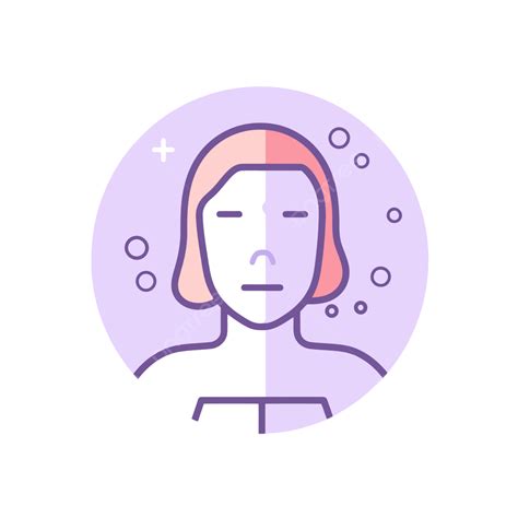 Feminine Portrait Icon Vector, Hair, Lupus, Lineal Icon PNG and Vector with Transparent ...