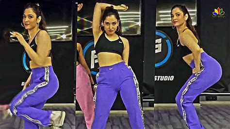 Actress Tamannaah Bhatia Hot Dance Performance | Tamanna Gym Workout - YouTube