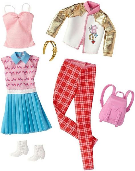 Mattel Barbie Fashions Graphic School Pack #8 Clothing Set Multi Color Age 3+ #Mattel | Barbie ...