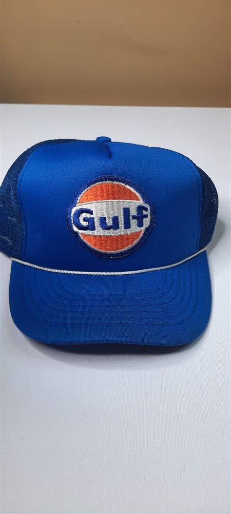 Vintage Gulf Gas Station Foam Front Trucker Hat - Gem