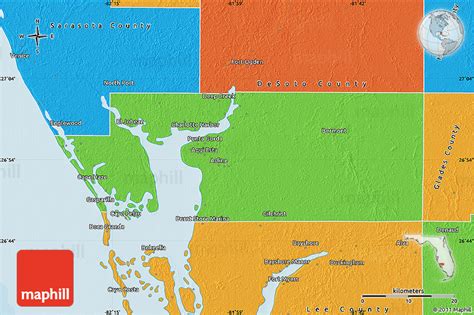 Political Map of Charlotte County