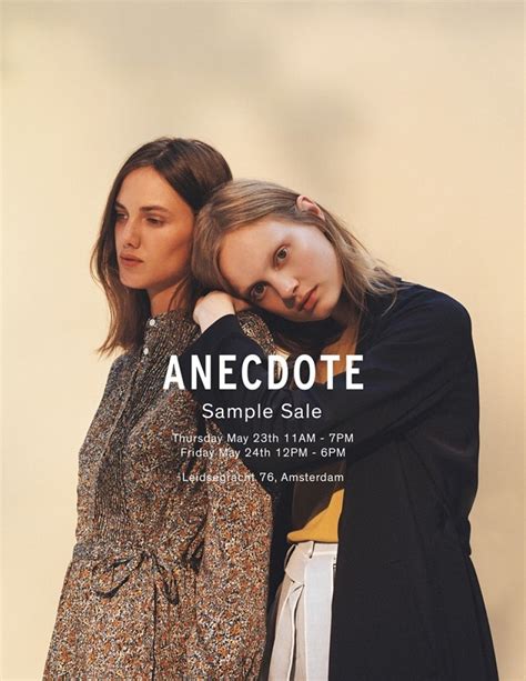 Anecdote Sample Sale