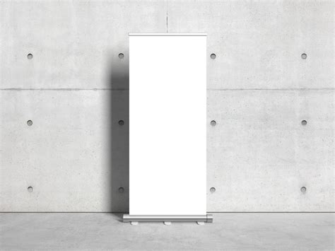 Free Branding Standee Roll Up Stand Mockup - Free Mockup ZoneFree Mockup Zone