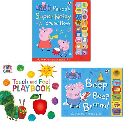 Buy Peppa Pig: Peppa's Super Noisy Sound Book & Touch and Feel Playbook (The Very Hungry ...