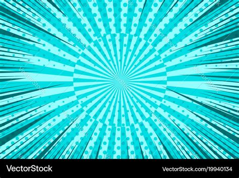 Comic book bright turquoise background Royalty Free Vector