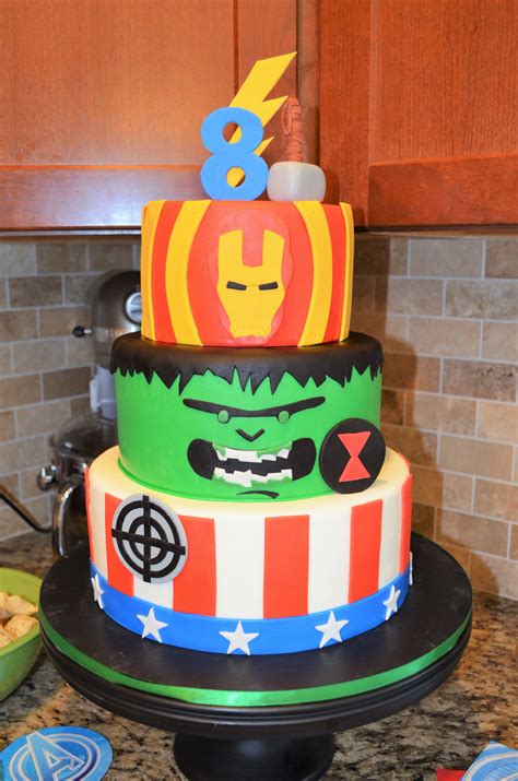 Marvel Cake Design - An Avengers cake from Love2bake.org Oct 2015 | Marvel cake, Superhero cake ...