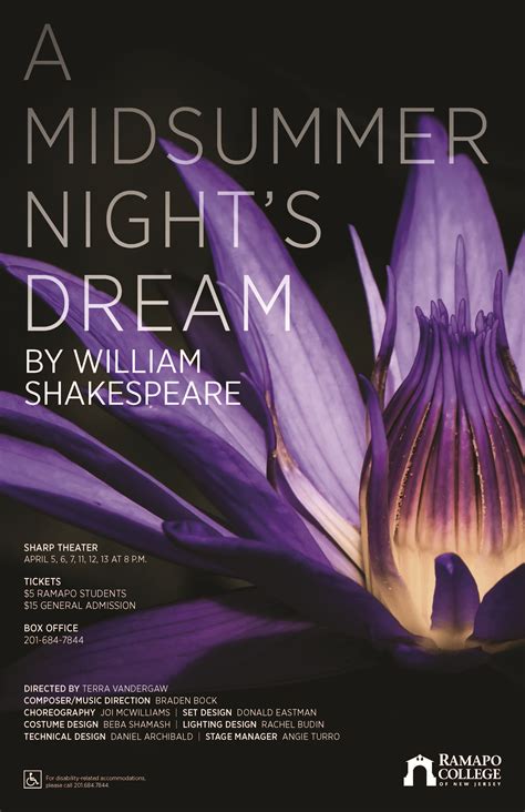 "A Midsummer Night's Dream" by William Shakespeare - School of Contemporary Arts (CA)