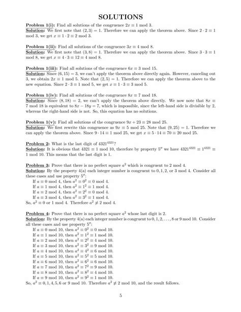 Applications Of Fermat’s Little Theorem And Congruences - Notes - LearnPick India