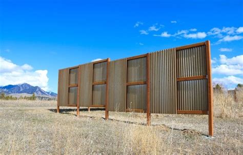 Corrugated Metal Fencing: Design Inspiration for Fences | Metal fence, Corrugated metal fence ...