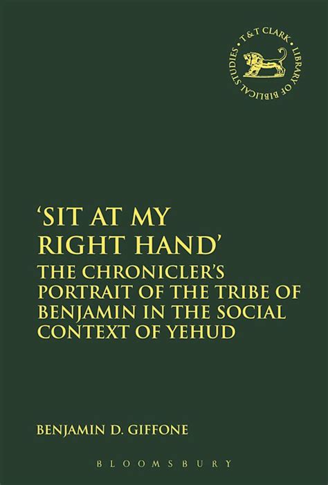 Sit At My Right Hand': The Chronicler's Portrait of the Tribe of ...