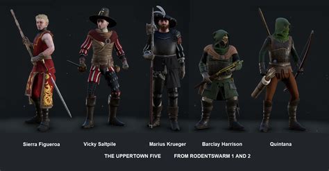 Vermintide characters - Mordhau Mercenaries