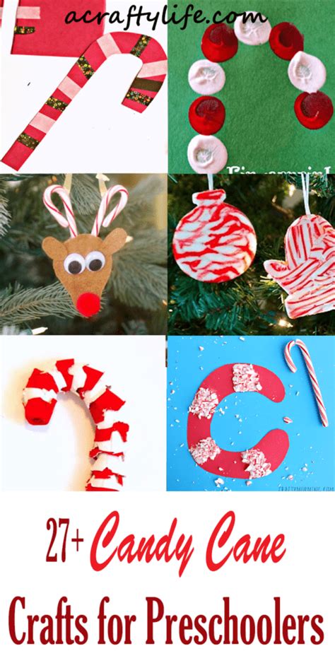 27 Fun Candy Cane Crafts for Preschoolers: Easy Christmas Crafts - A Crafty Life