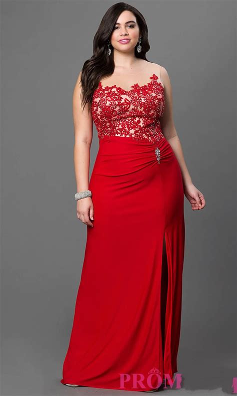 22+ Popular Plus Size Red Long Formal Dresses