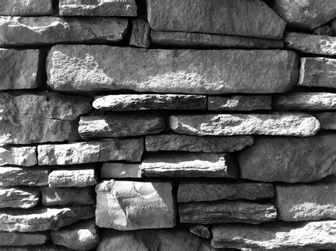 Free Images : rock, black and white, wood, texture, floor, stone wall, brick, material, bw ...