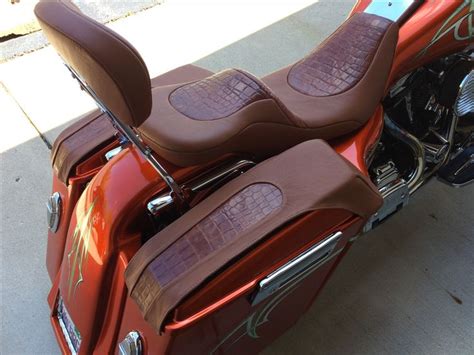 Pin on Custom motorcycle seats by Alligator Bob ***-***-**** cst ...