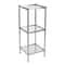 Organize It All Glacier 34" 3-Tier Freestanding Tempered Glass Shelving ...