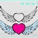 Angel Wings SVG, Angel Heart Svg, Angel Wing Vector, Angel Wings ...