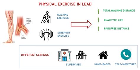 Training and exercise treatment of PAD patients