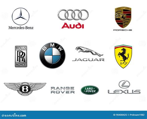 Logos De Luxe De Marque De Voiture Image éditorial - Illustration du ...