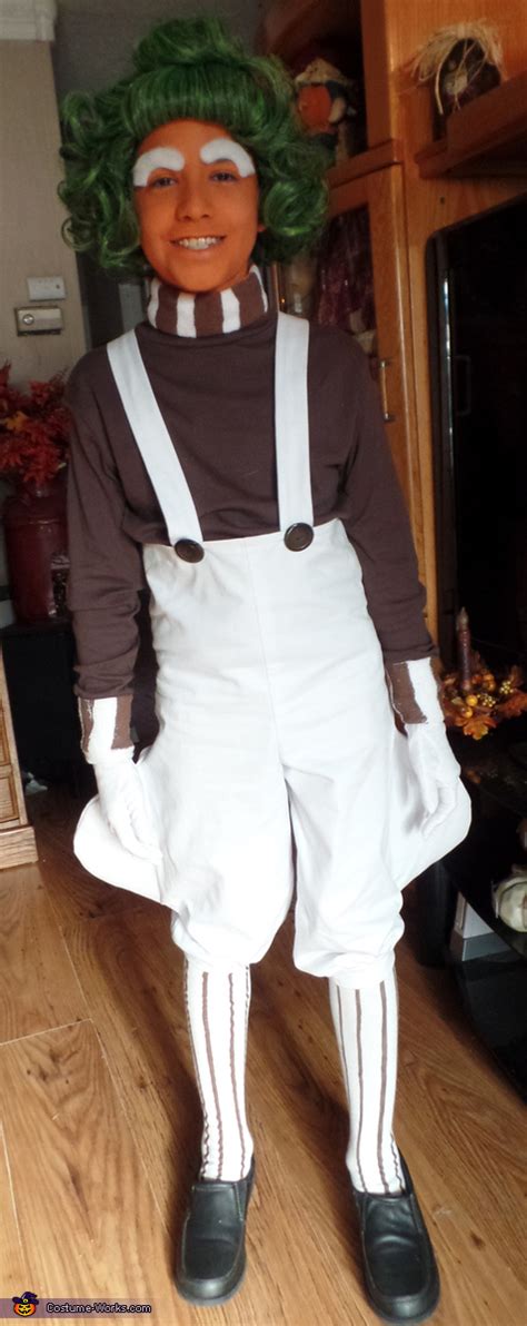 Oompa Loompa Boy's Halloween Costume | No-Sew DIY Costumes