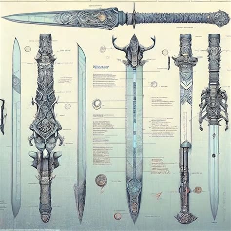 Premium AI Image | Katana Concept Designs Intriguing Sword Blade and Handle