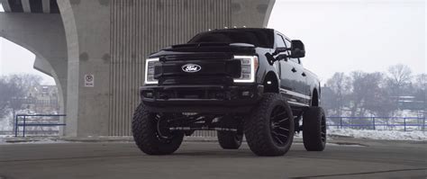 Murdered Out, Lifted Ford F-250 On 24-Inch Rims Is A Road-Going ...