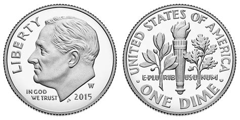 2015 W Roosevelt Dimes Silver Proof Clad Composition: Value and Prices