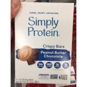 Simply Protein Crispy Bars, Peanut Butter Chocolate: Calories ...