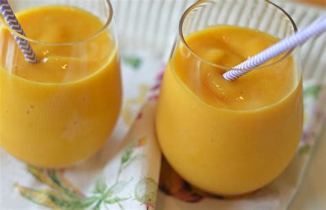 Peach Mango Smoothies - Once Upon a Chef