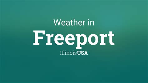 Weather for Freeport, Illinois, USA