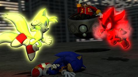 Super Tails vs. Super Chaos Shadow by Nictrain123 on DeviantArt