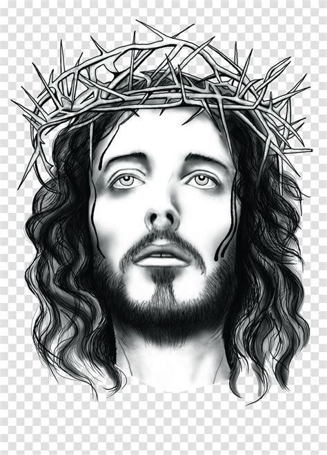 Download Free Jesus With Crown Of Thorns Dlpngcom Transparent Png ...