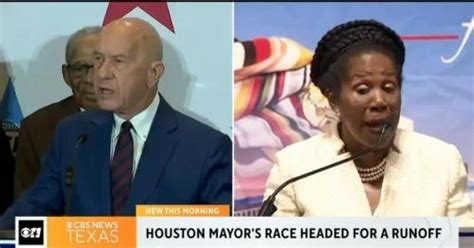 Houston mayor's race headed for a runoff - CBS Texas