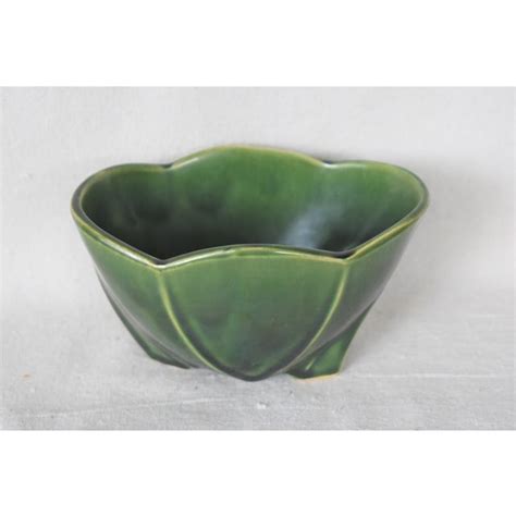 Vintage McCoy Green Bowl | Chairish