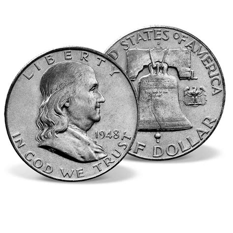 1948 Franklin Silver Half Dollar | Solid Silver | Silver | American Mint