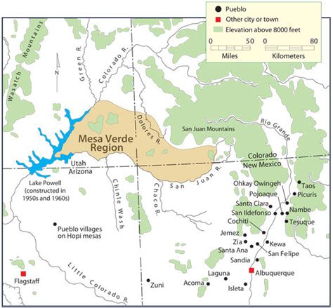 Pueblo Revolt Map