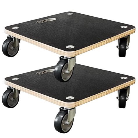 Snapklik.com : Double Rhombus 2 Pack Wooden Platform Dolly 550 Lbs ...