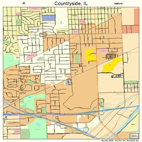 Countryside Illinois Street Map 1716873