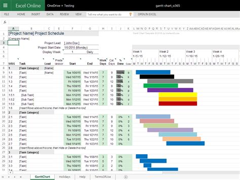 Gantt Chart Budget Template — db-excel.com