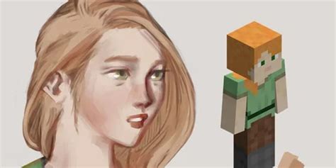 Minecraft's Alex Reimagined as a Buff & Beautiful Heroine