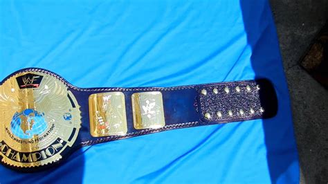 WWF Big Eagle Championship Belt , Releathered - YouTube