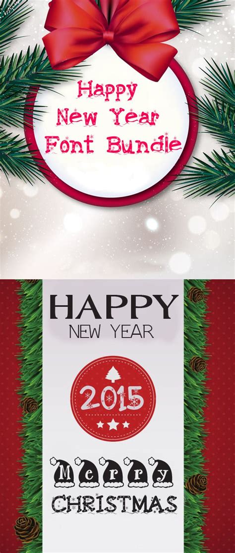 Happy New Year Font Bundle | Holiday fonts, Font bundles, Holiday