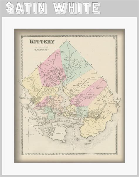 Town of KITTERY, Maine 1872 Map