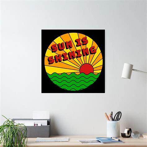 Bob Marley - Sun is Shining Poster by Joanna Pearson | Bob marley ...