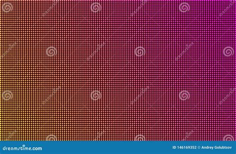 LED TV Screen Monitor, Digital Diode Light Texture Background. Vector ...