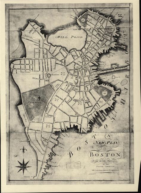 18th Century Boston Map