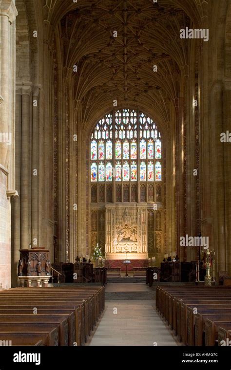 Interior of Sherborne Abbey Dorset England UK Stock Photo - Alamy