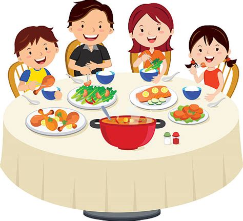 Family Eating Soup Illustrations, Royalty-Free Vector Graphics & Clip Art - iStock