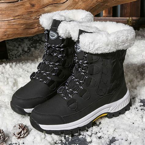 Womens Winter Snow Boots, Elegant And Fashionable Winter Warm Short ...