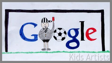 Kids Artists: Doodle for Google: I love football!